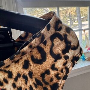 Omighty Leopard Print Off The Shoulder Lore Graphic Top XL Fits Like Medium
